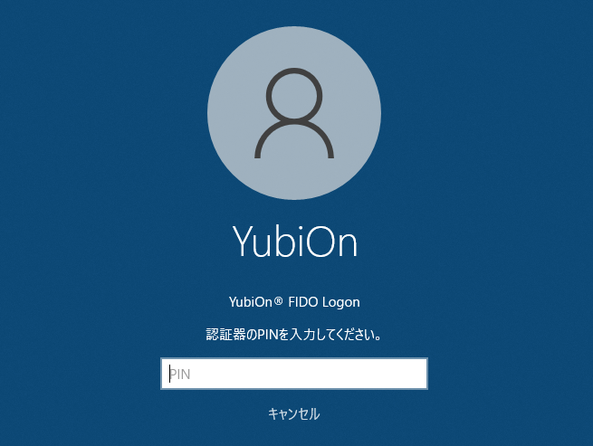 PIN入力
