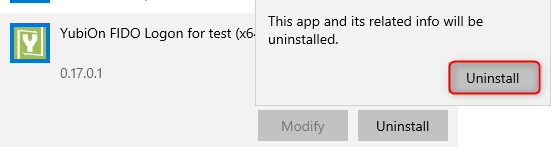 Uninstall