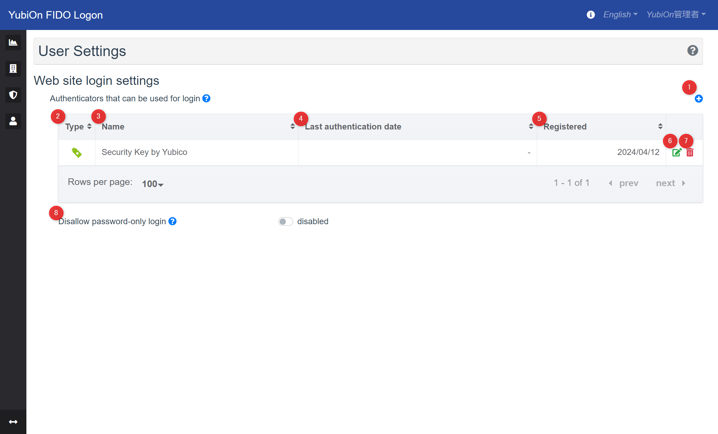 User Settings