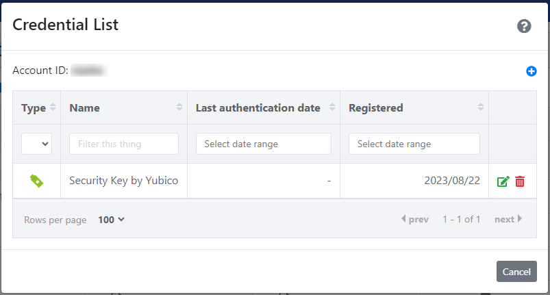 Register an authenticator to your account