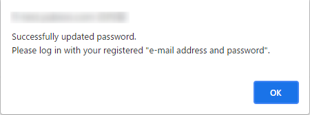 Password reset